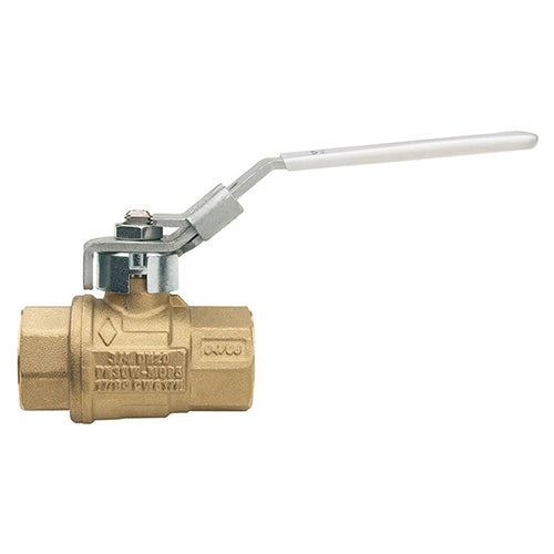 RUBINETTERIE BRESCIANE SERIES 161N LF FULL PORT LEAD FREE BRASS BALL VALVE FNPT THREADED W/LEVER HANDLE