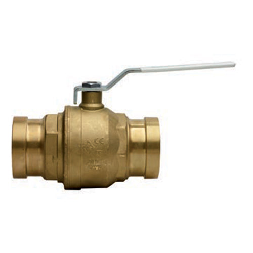 RUBINETTERIE BRESCIANE SERIES 1670XLC LF FULL PORT LEAD FREE BRASS BALL VALVE W/ EURO-PRESS ENDS AND LEVER HANDLE