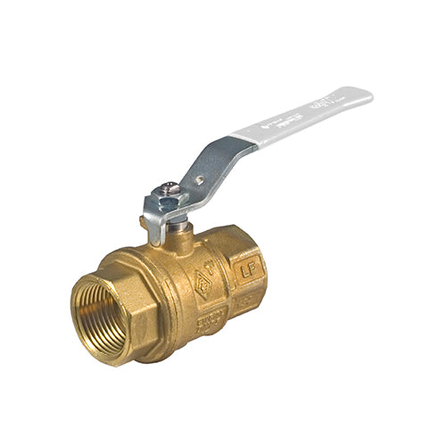 RUBINETTERIE BRESCIANE SERIES 171S LF FULL PORT LEAD FREE BRASS BALL VALVE FNPT THREADED W/LEVER HANDLE, W/ SS TRIM