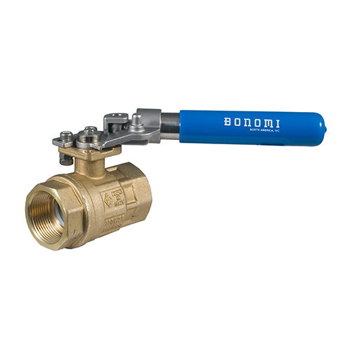 RUBINETTERIE BRESCIANE SERIES 250NLF SRL FULL PORT LEAD FREE BRASS BALL VALVE FNPT THREADED W/ ISO 5211 PAD FOR ACTUATORS