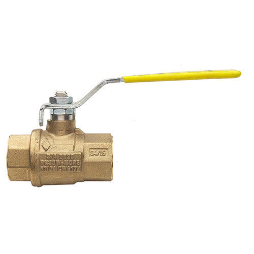RUBINETTERIE BRESCIANE SERIES 171N FULL PORT BRASS BALL VALVE FNPT THREADED W/LEVER HANDLE
