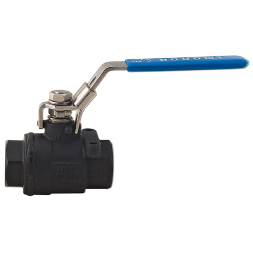 BONOMI SERIES 6600LL SEAL WELDED FULL PORT CARBON STEEL BALL VALVE, FNPT THREADED, W/LOCKING DEVICE