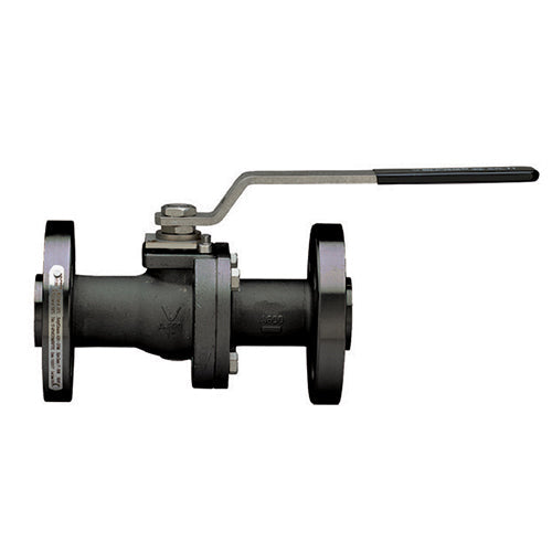 VALPRES SERIES 68F400 API 608 CARBON STEEL ANSI 600 FLANGED, FULL PORT, SPLIT-BODY BALL VALVE W/ ISO 5211 PAD AND DOUBLE "D" STEM