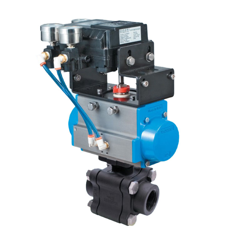 BONOMI V-PORT CONTROL VALVE WITH SERIES 630LL 3-PIECE ENCAPSULATED BOL ...