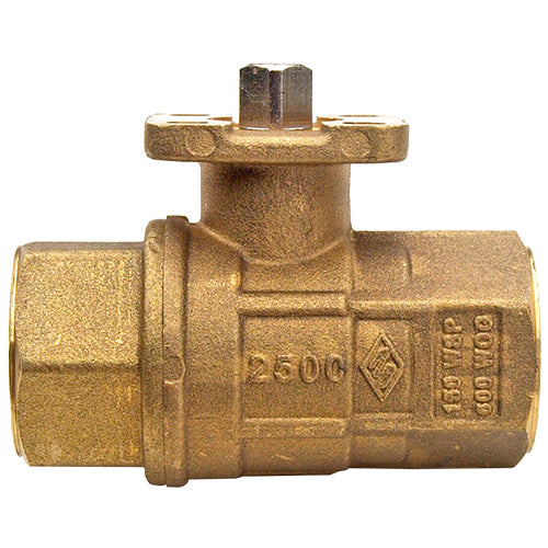 RUBINETTERIE BRESCIANE SERIES 253N LF FULL PORT LEAD FREE BRASS BALL VALVE FNPT THREADED W/STAINLESS STEEL BALL/STEM AND ISO 5211 PAD FOR ACTUATORS