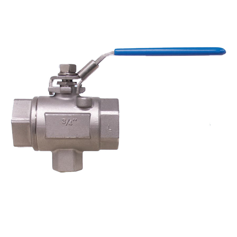 BONOMI SERIES 511SL FULL PORT SAFETY EXHAUST STAINLESS STEEL BALL VALVE, FNPT THREADED