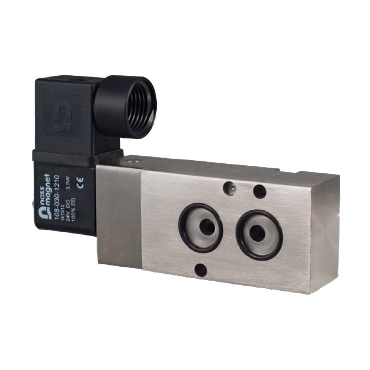 BONOMI SSNMR1-C24 4-WAY SOLENOID NAMUR VALVE 24 VAC, CONDUIT, STAINLESS STEEL