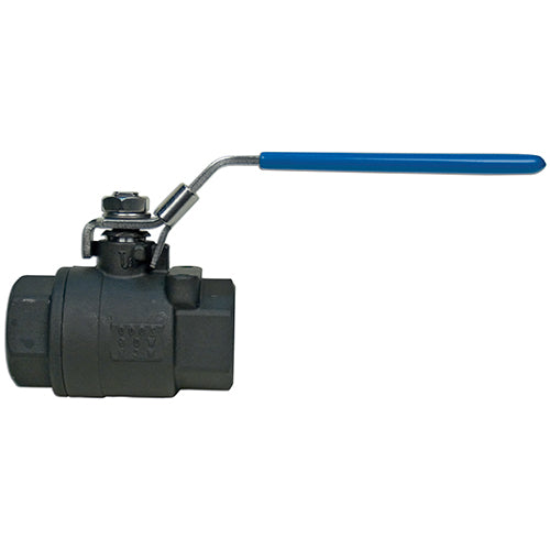 BONOMI SERIES 600LL FULL PORT CARBON STEEL BALL VALVE, FNPT THREADED, W/LOCKING DEVICE