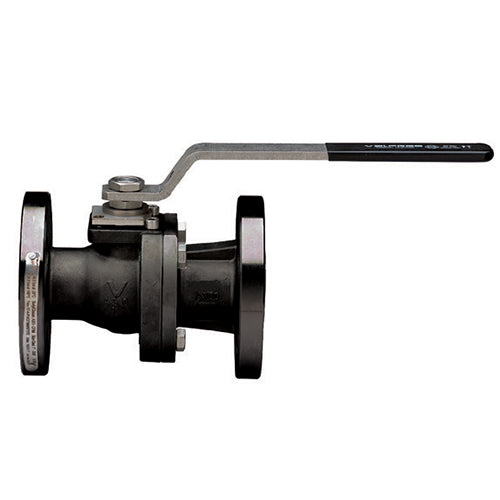 VALPRES SERIES 68F100 API 608 CARBON STEEL ANSI 300 FLANGED, FULL PORT, SPLIT-BODY BALL VALVE W/ ISO 5211 PAD AND DOUBLE "D" STEM