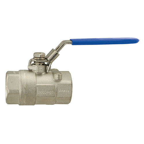 BONOMI SERIES 700LL FULL PORT STAINLESS STEEL BALL VALVE, FNPT THREADED, W/LOCKING DEVICE