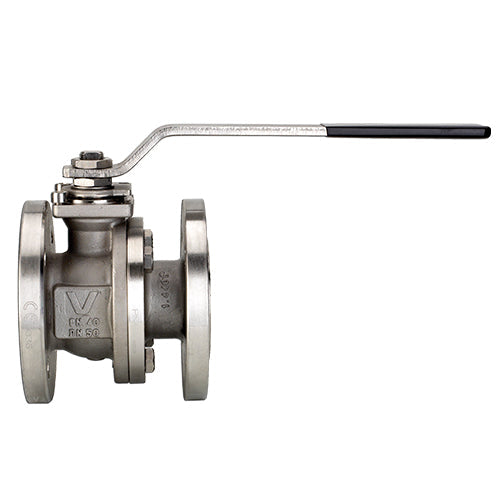 VALPRES SERIES 760005 STAINLESS STEEL FLANGED ANSI 150 FULL PORT, SPLIT-BODY BALL VALVE, FIRE SAFE, ANTISTATIC DEVICE W/ ISO 5211 PAD AND DOUBLE "D" STEM