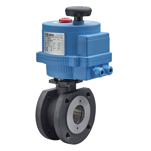 BONOMI 8E724101 WITH SERIES 724101 CARBON STEEL ANSI CLASS 150 BALL VALVE AND PLASTIC VALBIA ELECTRIC ACTUATOR