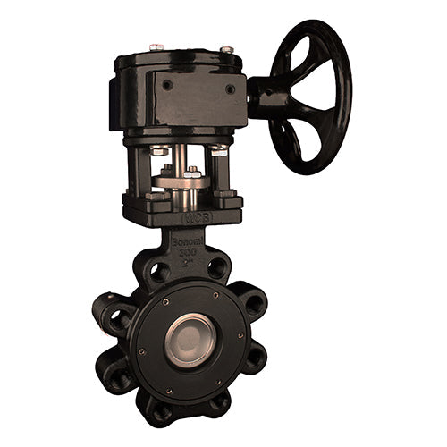 BONOMI SERIES G8101 CARBON STEEL GEAR OPERATED ANSI 150, HIGH-PERFORMANCE LUG STYLE, BUTTERFLY VALVE