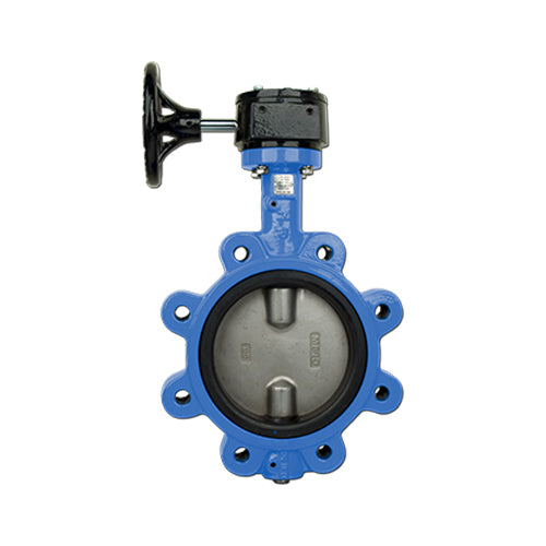 BONOMI SERIES GN501S GEAR OPERATED NSF APPROVED RUBBER-LINED LUG-STYLE BUTTERFLY VALVE W/ SS DISC