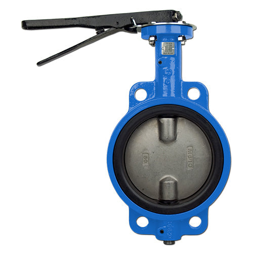 BONOMI GHIBSON SERIES 530S LEVER OPERATED WAFER-STYLE BUTTERFLY VALVE W/ VITON SEAT AND SS DISC