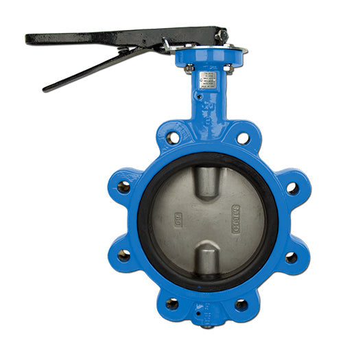 BONOMI SERIES 541S LEVER OPERATED LUG-STYLE BUTTERFLY VALVE W/ BUNA-N SEAT AND SS DISC